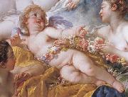 Francois Boucher Details of Cupid a Captive oil painting